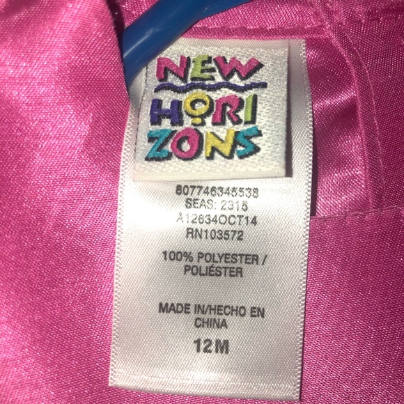 Beautiful dress w/ribbon bows & rhinestones-12 mo. - Picture 3 of 4